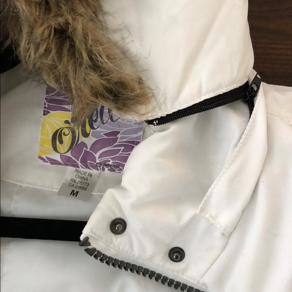 O’Neill Junior’s White Snow Jacket - Picture 3 of 4